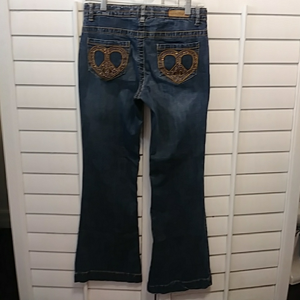 Jeans - Mudd Super Flare Young Adult Jeans Size 16 Reg - Picture 6 of 6